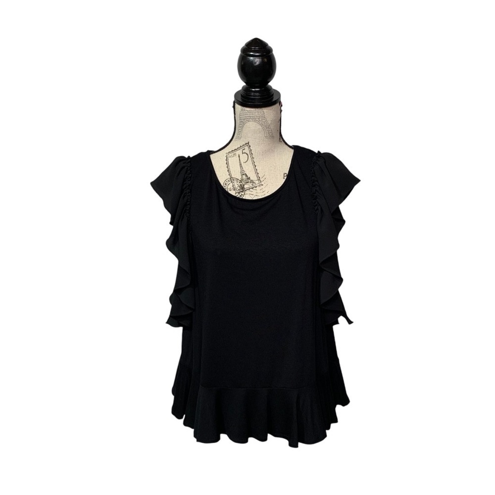 Vince Camuto‎ M Ruffled Top - Picture 2 of 6